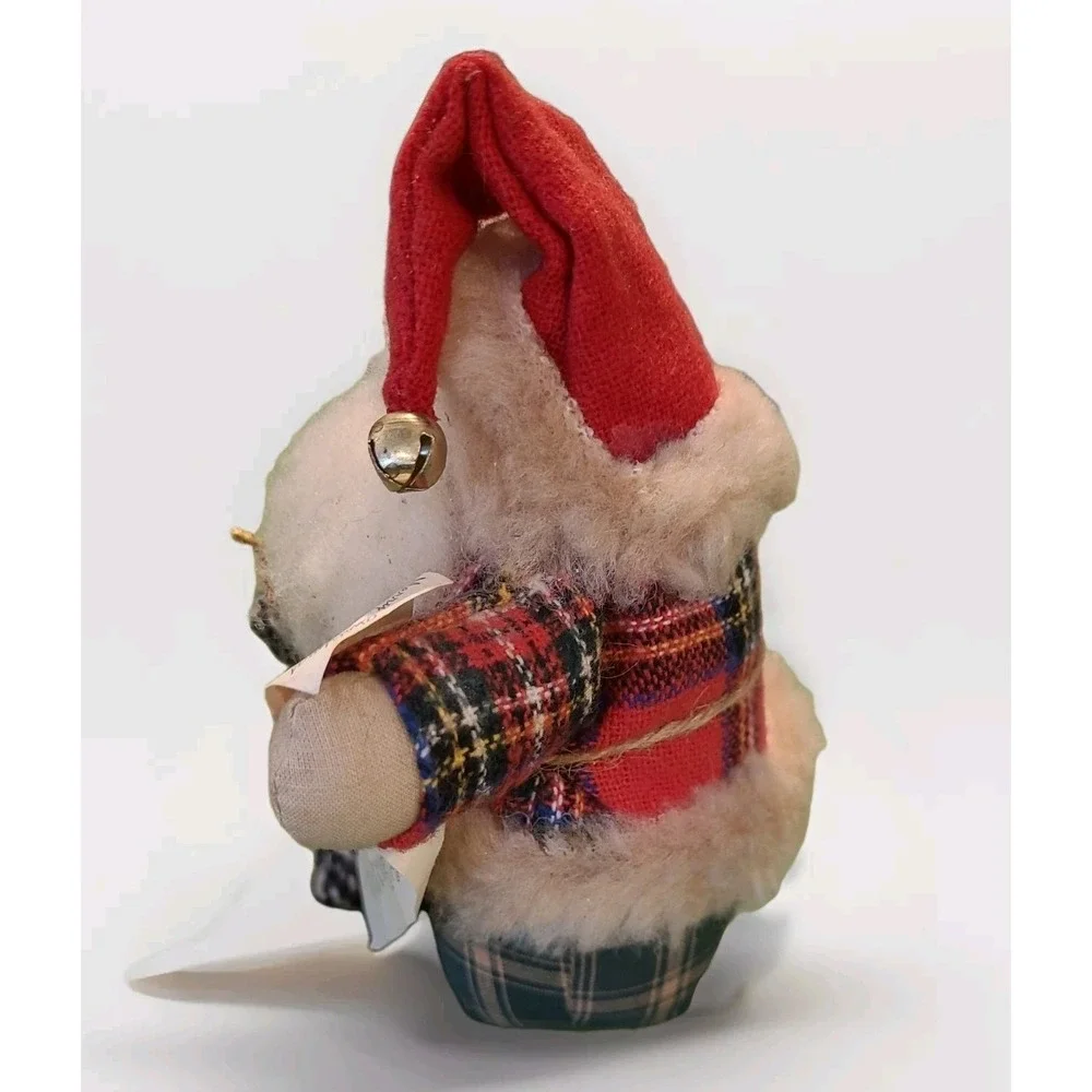 NEW Sparkle Santa Claus Stuffed Figure Collectible Creations 1995 Handmade U.S.A